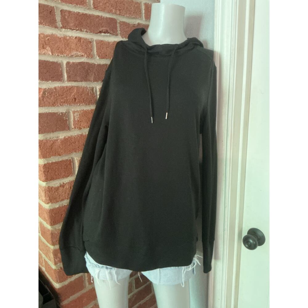 Black Hoodie Buttery Soft Small Cozy Lightweight Athleisure Pullover